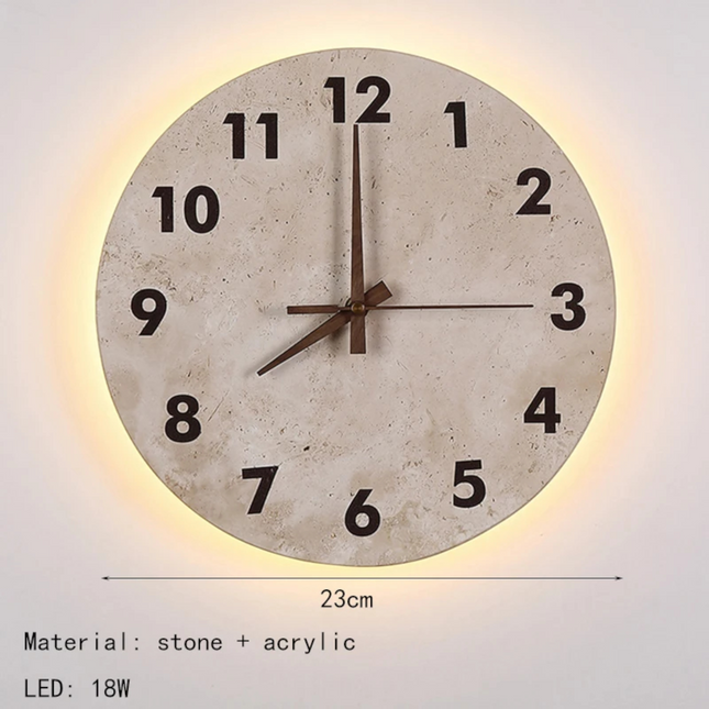 Atelier Bohème | Modern Natural Stone Wall Clock