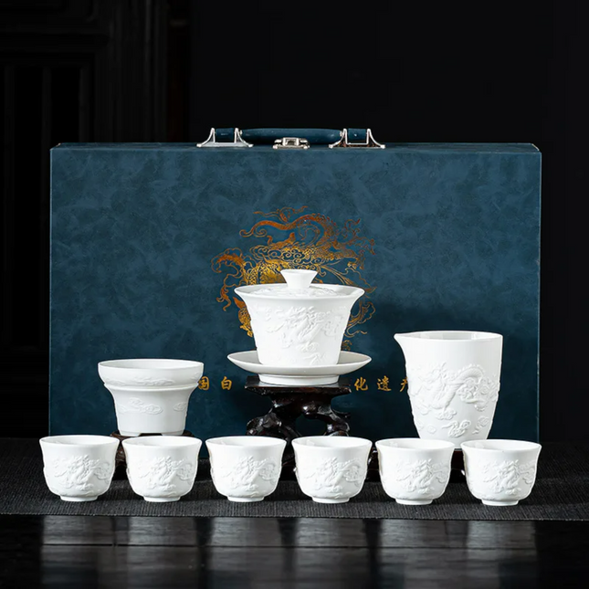 Atelier Bohème | Handcrafted Dehua White Porcelain Tea Set