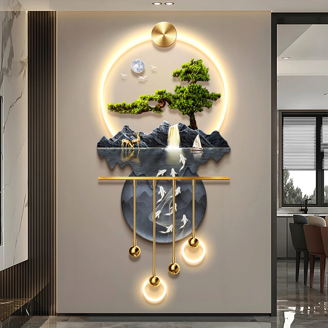 Atelier Bohème | Art Deco Crystal Landscape LED Wall Panel