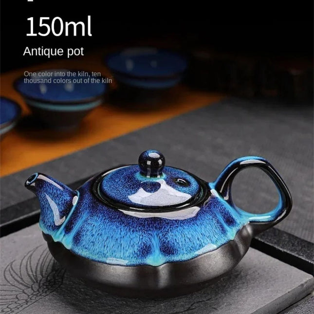 Atelier Bohème | 4-Person Enamel Tea Set with Infuser