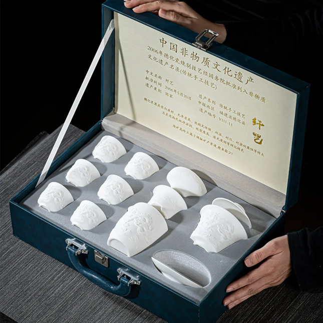 Atelier Bohème | Handcrafted Dehua White Porcelain Tea Set