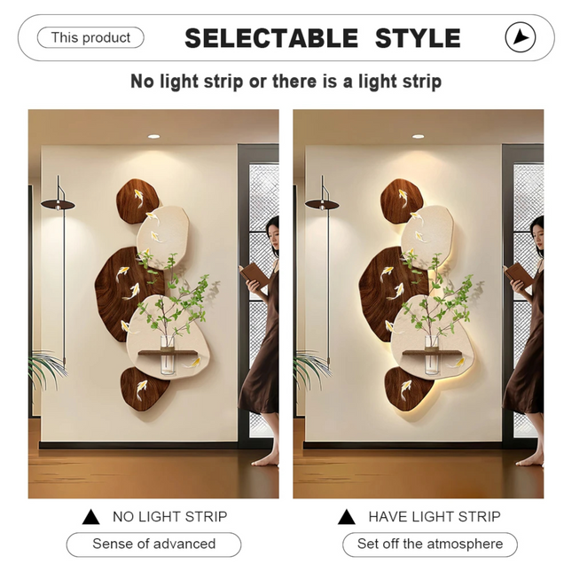 Atelier Bohème |  Luxury Nine Fish Hydroponic Wall Art