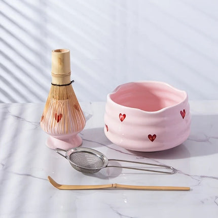 Atelier Bohème | Ceramic Matcha Tea Set with Bamboo Accessories