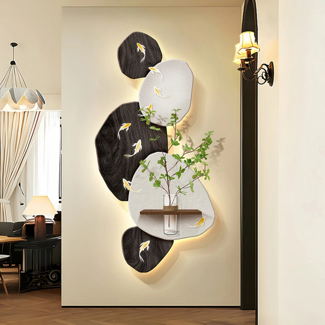 Atelier Bohème |  Luxury Nine Fish Hydroponic Wall Art