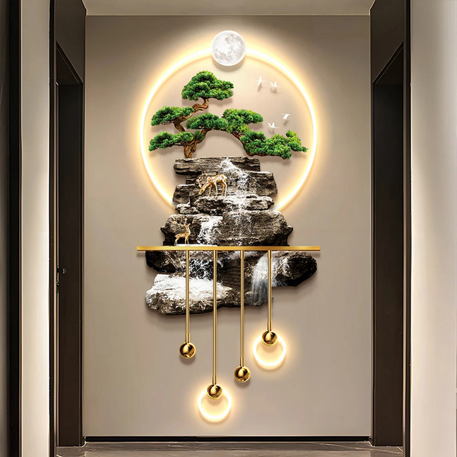 Atelier Bohème | Art Deco Crystal Landscape LED Wall Panel