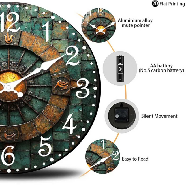 Atelier Bohème | Wooden Silent Wall Clock