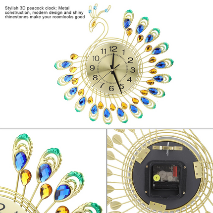 Atelier Bohème | Peacock Modern Wall Clock