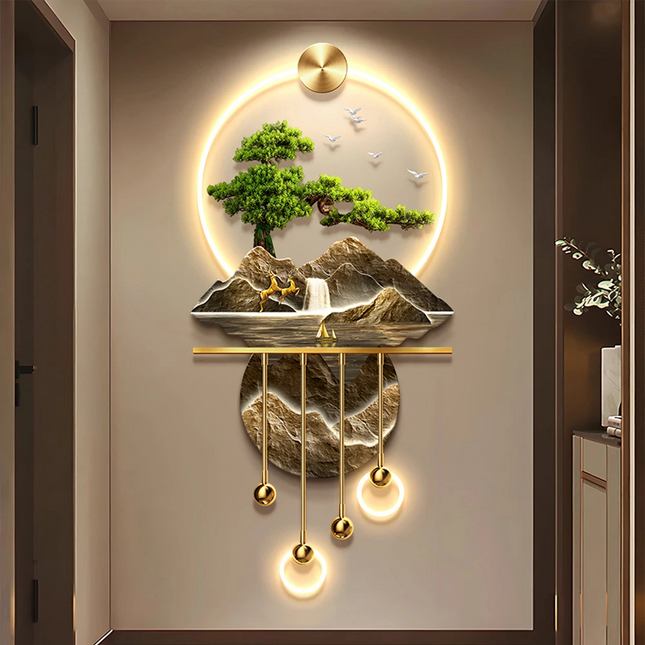 Atelier Bohème | Art Deco Crystal Landscape LED Wall Panel