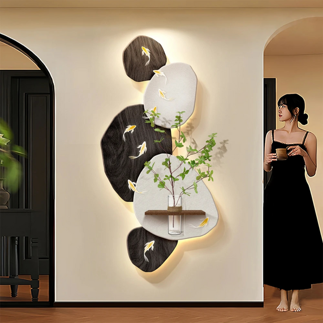 Atelier Bohème |  Luxury Nine Fish Hydroponic Wall Art